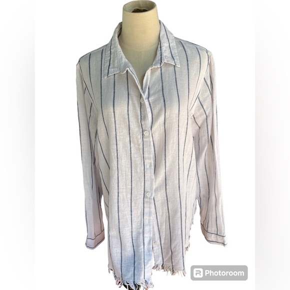 Women’s Long Sleeve Linen Cotton Shirt - Picture 1 of 7